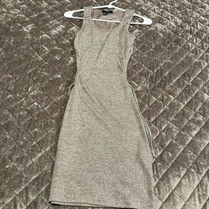 Metallic style mini dress